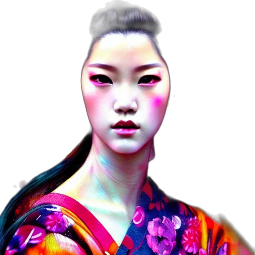face, dress, staff, robot, photorealistic, fantasy art, oil painting, 3d render transparent PNG cut-out