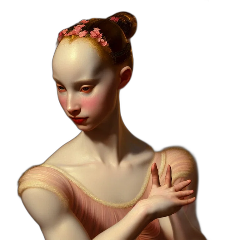 mask, face, dress, robot, fantasy art, concept art, photorealistic, oil painting transparent PNG cut-out