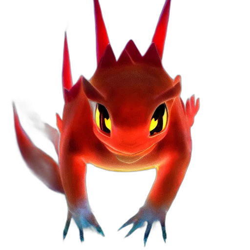 dragon, creature, animal, staff transparent PNG cut-out