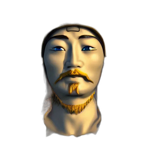 face, mask, staff, crown, 3d render, fantasy art, photorealistic, concept art transparent PNG cut-out