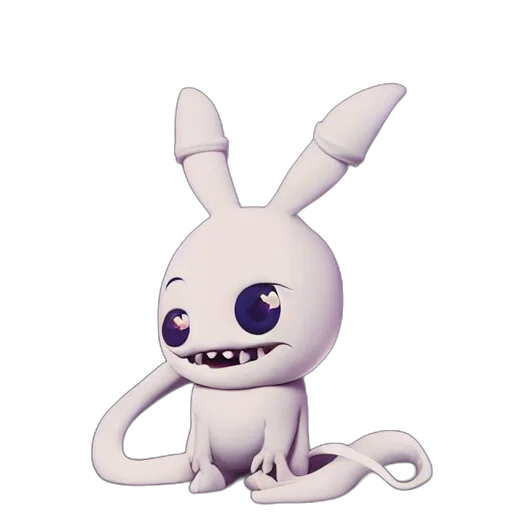 creature, animal, staff, mask, 3d render, concept art, pixel art, fantasy art transparent PNG cut-out