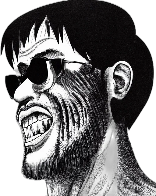 face, mask, comic book art, cartoon transparent PNG cut-out