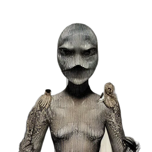 robot, mask, creature, animal, concept art, 3d render, stunning, portrayal transparent PNG cut-out