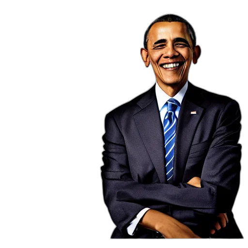 face, staff, portrait, obama transparent PNG cut-out