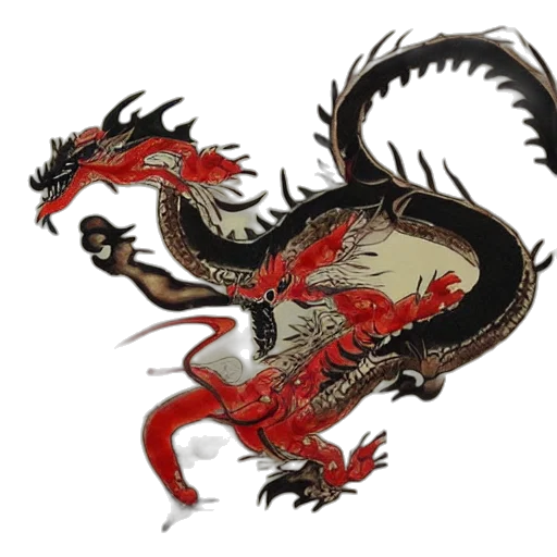 dragon, creature, animal, staff transparent PNG cut-out