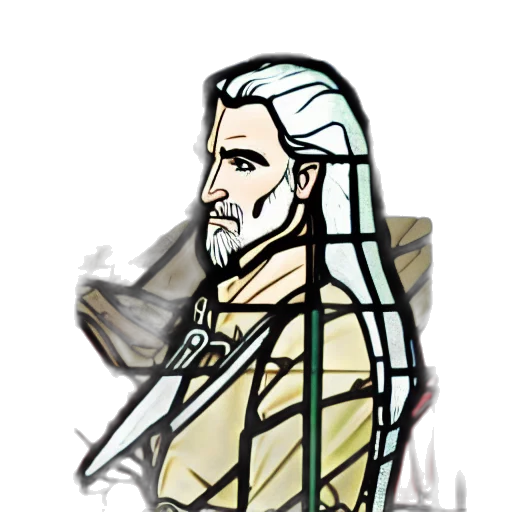 cartoon, fantasy art, comic book art, concept art, earth tones, side, view, portrait transparent PNG cut-out