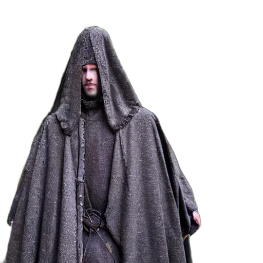 jacket, staff, mask, umbrella transparent PNG cut-out