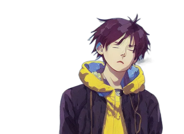 jacket, anime, pixel art, concept art transparent PNG cut-out