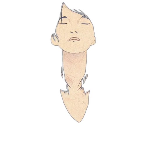 face, hair, mask, staff transparent PNG cut-out