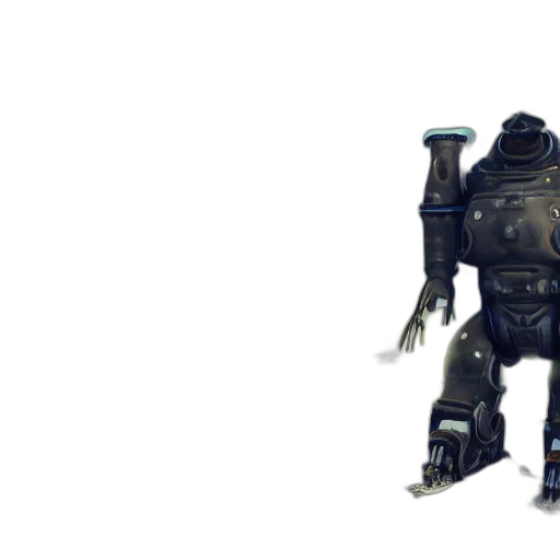 robot, weapon, creature, staff, concept art, 3d render, cyberpunk, pixel art transparent PNG cut-out