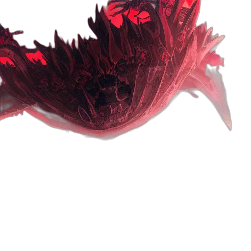 dragon, crown, mask, hair, concept art, 3d render, fantasy art, photorealistic transparent PNG cut-out