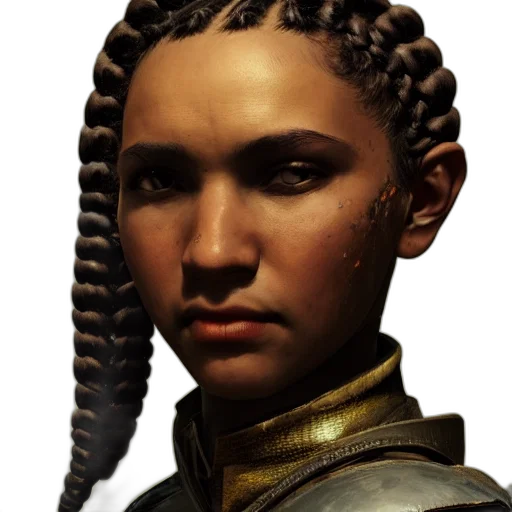face, staff, hair, dragon transparent PNG cut-out