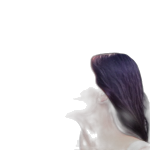 face, hair, mask, creature transparent PNG cut-out