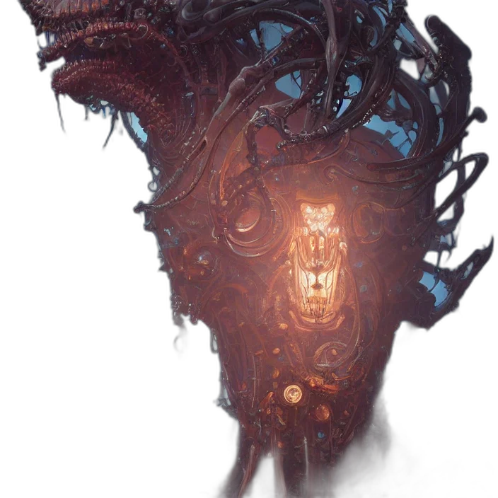 mask, creature, face, crown transparent PNG cut-out