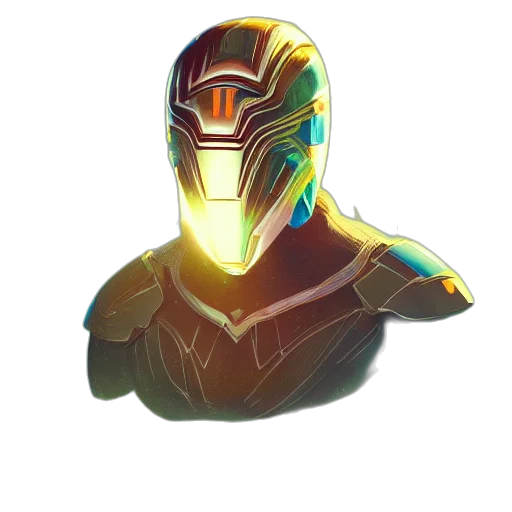 mask, robot, face, jacket transparent PNG cut-out