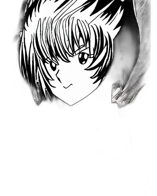 mask, face, hair, creature, anime, photorealistic, pencil sketch, cartoon transparent PNG cut-out