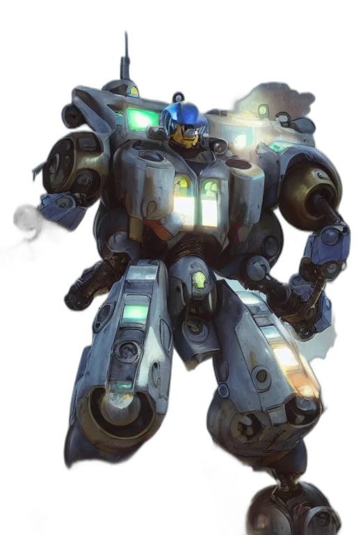 robot, weapon, concept art, cyberpunk transparent PNG cut-out