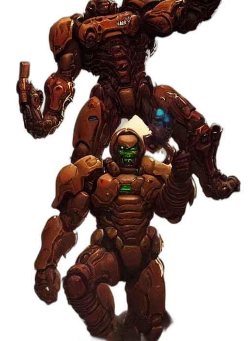 robot, weapon, staff, creature transparent PNG cut-out