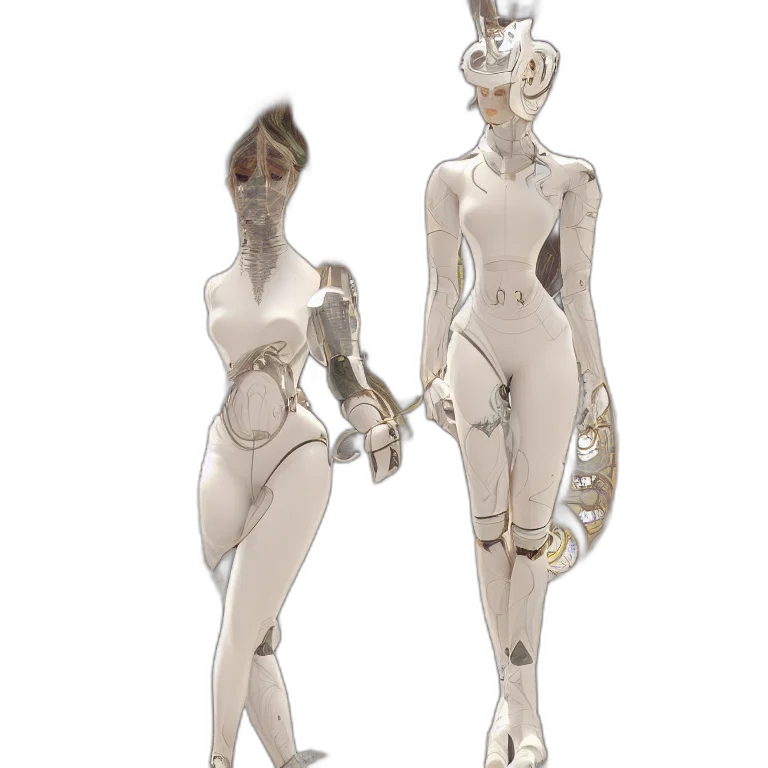 robot, jewelry, concept art, 3d render transparent PNG cut-out