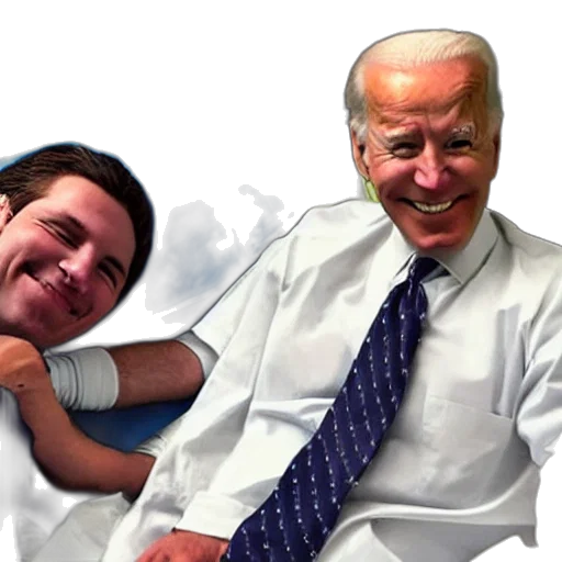 joe, biden, smiling, posing transparent PNG cut-out