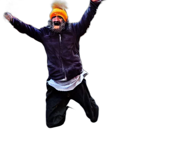 jacket, photorealistic, concept art, 3d render, handsome, homeless, man, wins transparent PNG cut-out