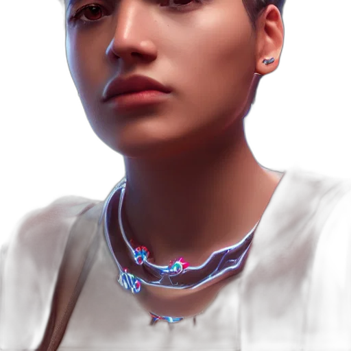 jewelry, face, staff, robot transparent PNG cut-out