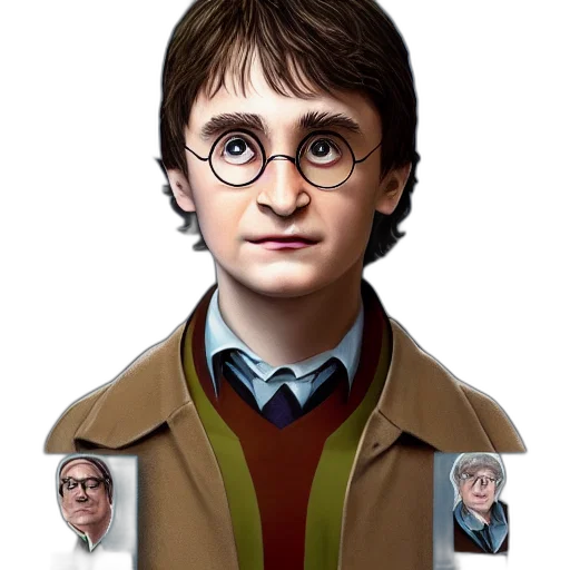 face, staff, concept art, photorealistic, pixel art, comic book art, portrait, harry transparent PNG cut-out