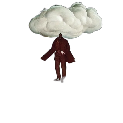 umbrella, jacket, staff, hat transparent PNG cut-out