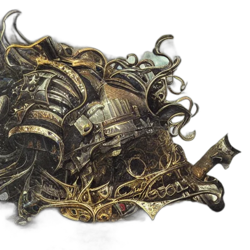 mask, crown, weapon, dragon transparent PNG cut-out