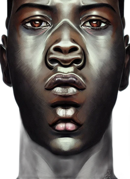 face, mask, creature, jewelry, photorealistic, 3d render, concept art, comic book art transparent PNG cut-out