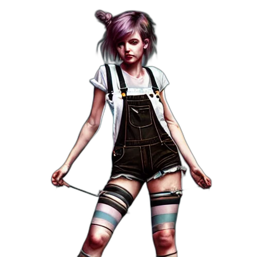 dress, staff, concept art, pixel art, fantasy art, cyberpunk, pastel, dark transparent PNG cut-out