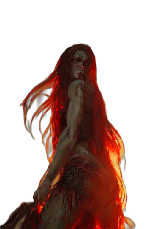 dress, creature, concept art, fantasy art transparent PNG cut-out