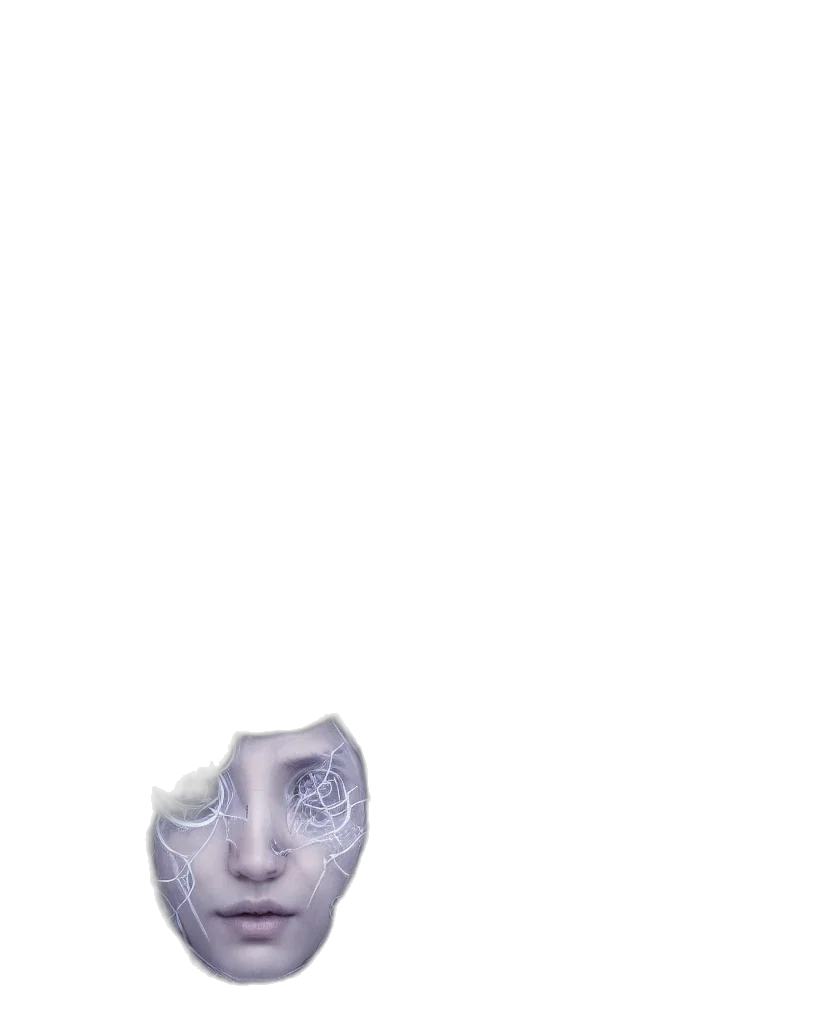 face, mask, creature, robot transparent PNG cut-out