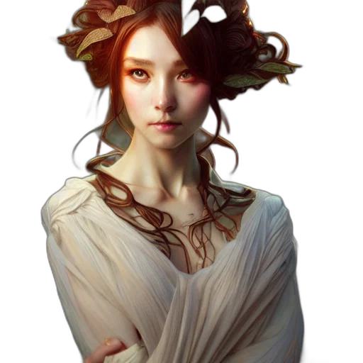 dress, face, crown, dragon transparent PNG cut-out