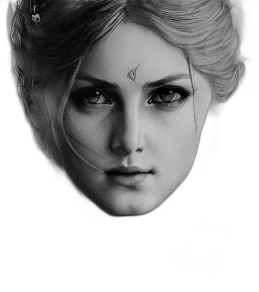 crown, face, mask, jewelry, photorealistic, fantasy art, concept art, pencil sketch transparent PNG cut-out
