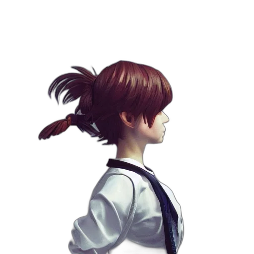 staff, hair, face, jacket transparent PNG cut-out