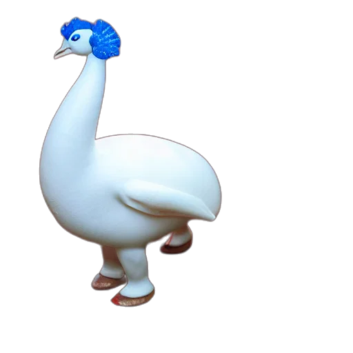 animal, hat, creature, weapon, 3d render, concept art, pixel art, white transparent PNG cut-out