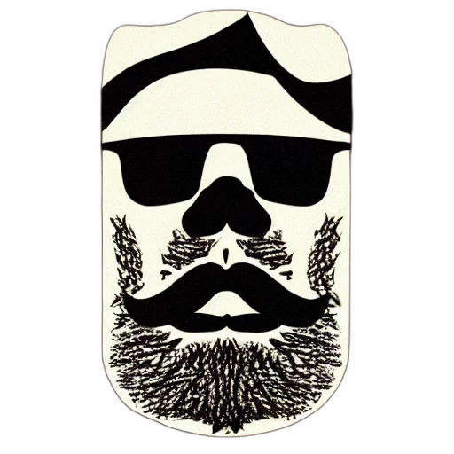 cartoon, neckbeard transparent PNG cut-out