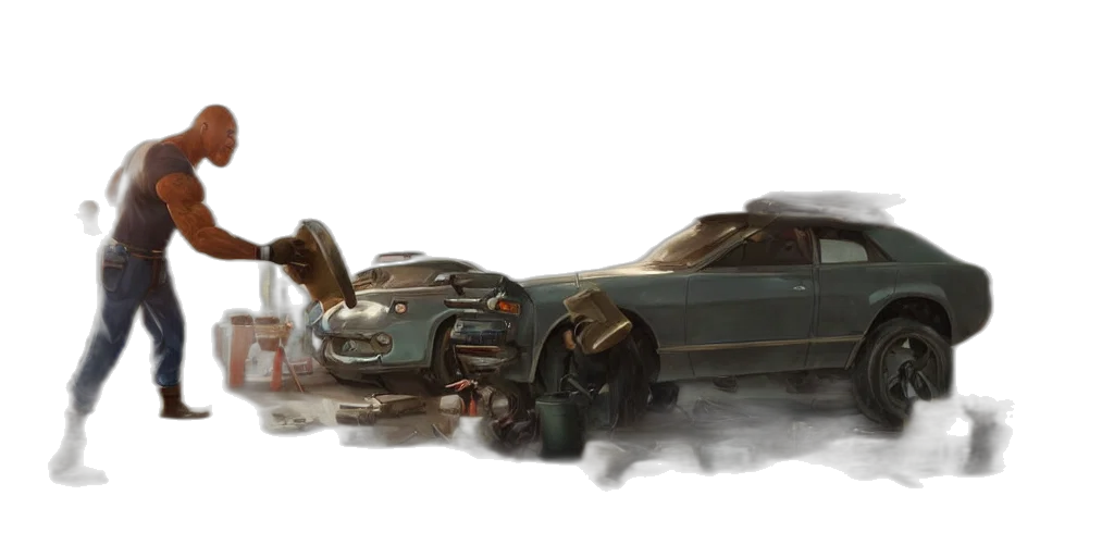 car, robot, weapon, concept art transparent PNG cut-out