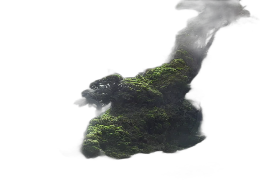 dragon, tree, creature, mask transparent PNG cut-out