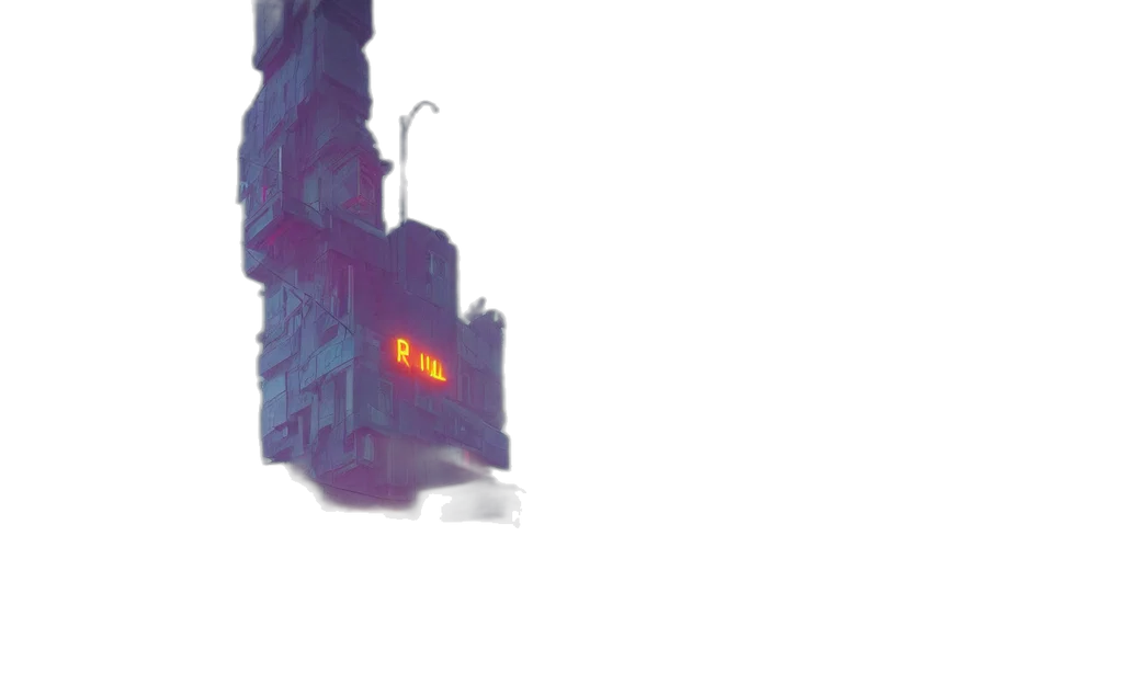 building, robot, weapon, sword transparent PNG cut-out