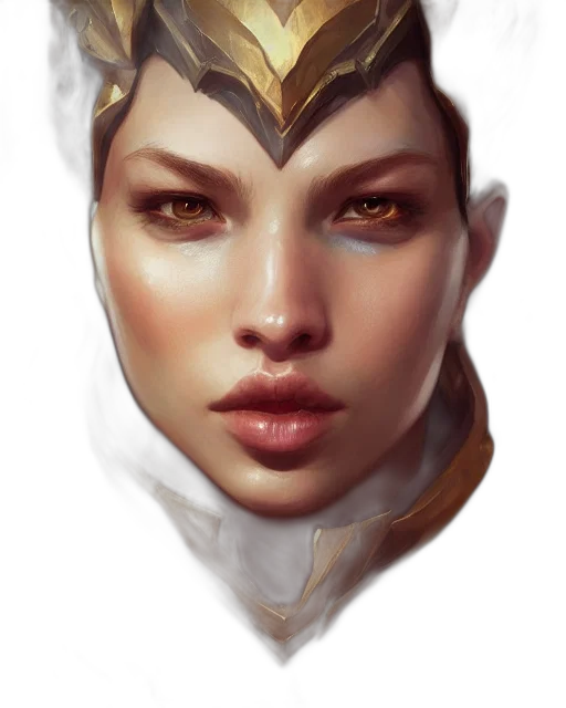face, mask, crown, jewelry, fantasy art, concept art, photorealistic, comic book art transparent PNG cut-out