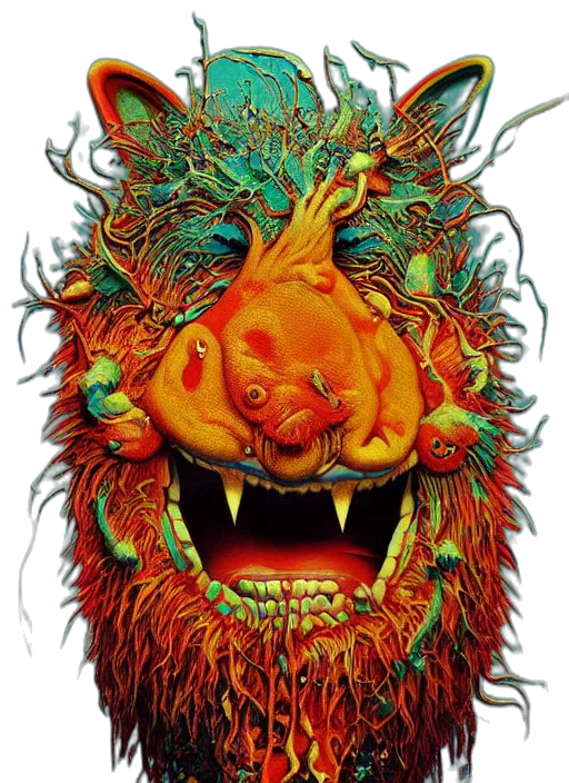 mask, creature, dragon, face transparent PNG cut-out