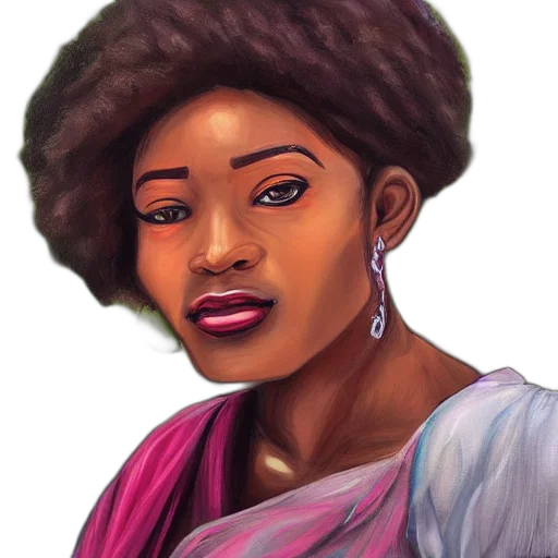 face, crown, oil painting, photorealistic transparent PNG cut-out
