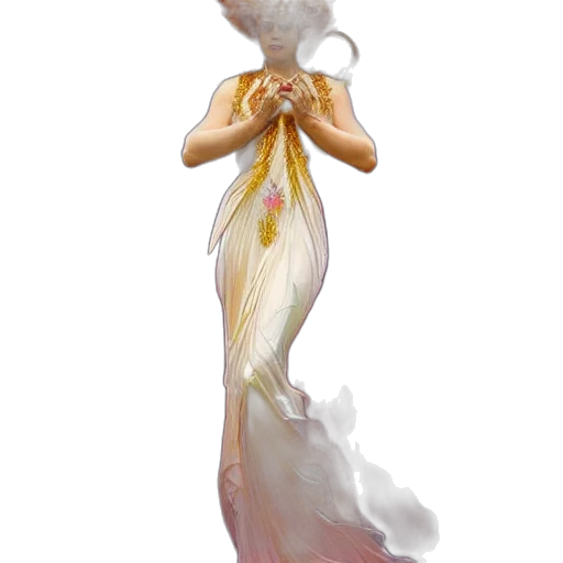 dress, staff, jewelry, dragon, concept art, fantasy art, pixel art, watercolor transparent PNG cut-out