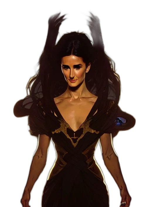 dress, mask, fantasy art, concept art transparent PNG cut-out