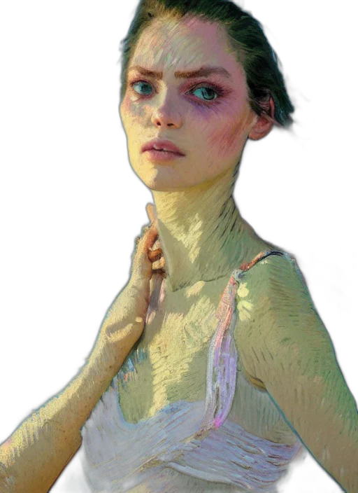 dress, face, jewelry, mask, photorealistic, concept art, fantasy art, 3d render transparent PNG cut-out