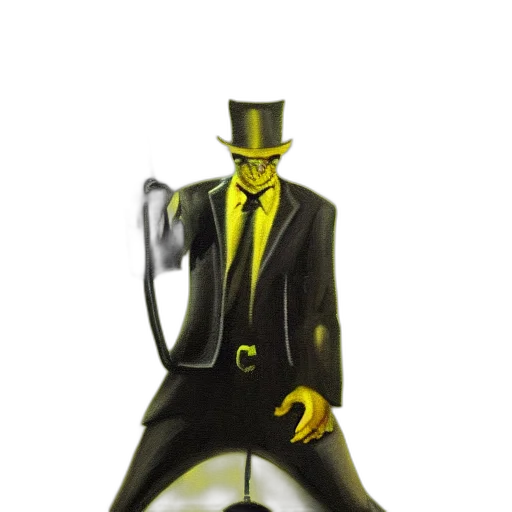 robot, mask, staff, hat, concept art, comic book art, cartoon, 3d render transparent PNG cut-out