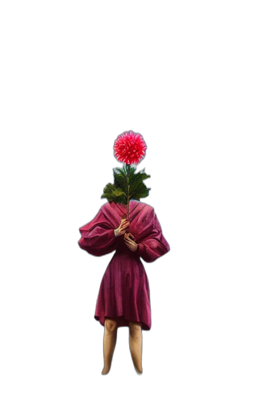 flower, staff, crown, umbrella, 3d render, photorealistic, concept art, pixel art transparent PNG cut-out