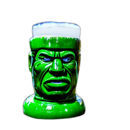 bottle, crown, face, mask transparent PNG cut-out